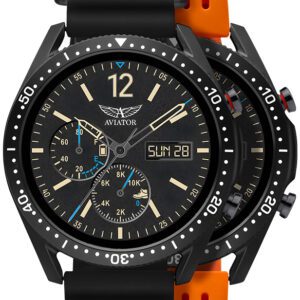 AVIATOR GENT’S SMART TECHNIQUE WATCH WITH EXTRA SILICONE STRAP