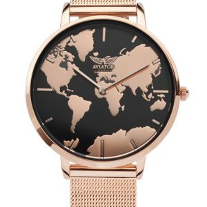 Aviator LUXE SET ROSEGOLD LADIES WATCH with BRACELET